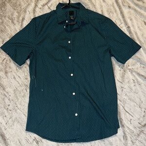Men’s h&m shirt polka dot and green